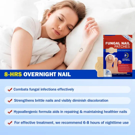 Onychomycosis patches, 21 pieces/box nail care patches, onychomycosis care patches